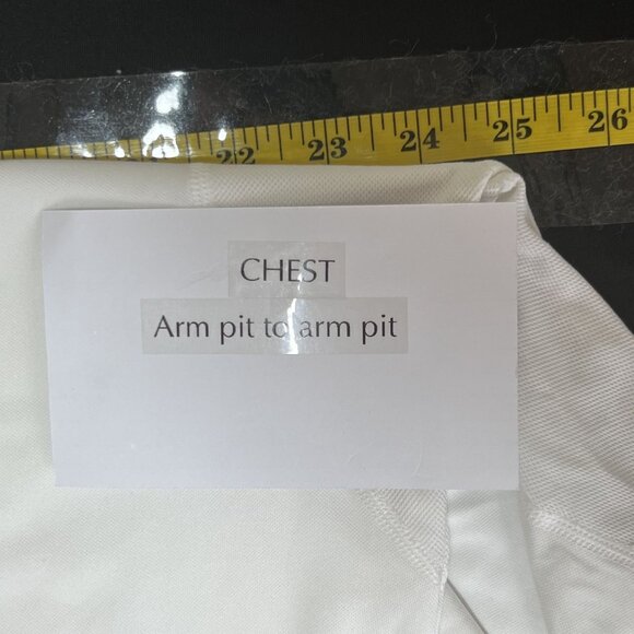 Fila Performa Mens White Crew T-Shirt XL Made in USA - Picture 9 of 12